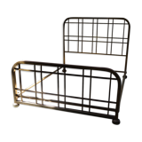 Bed art deco brass 150x190