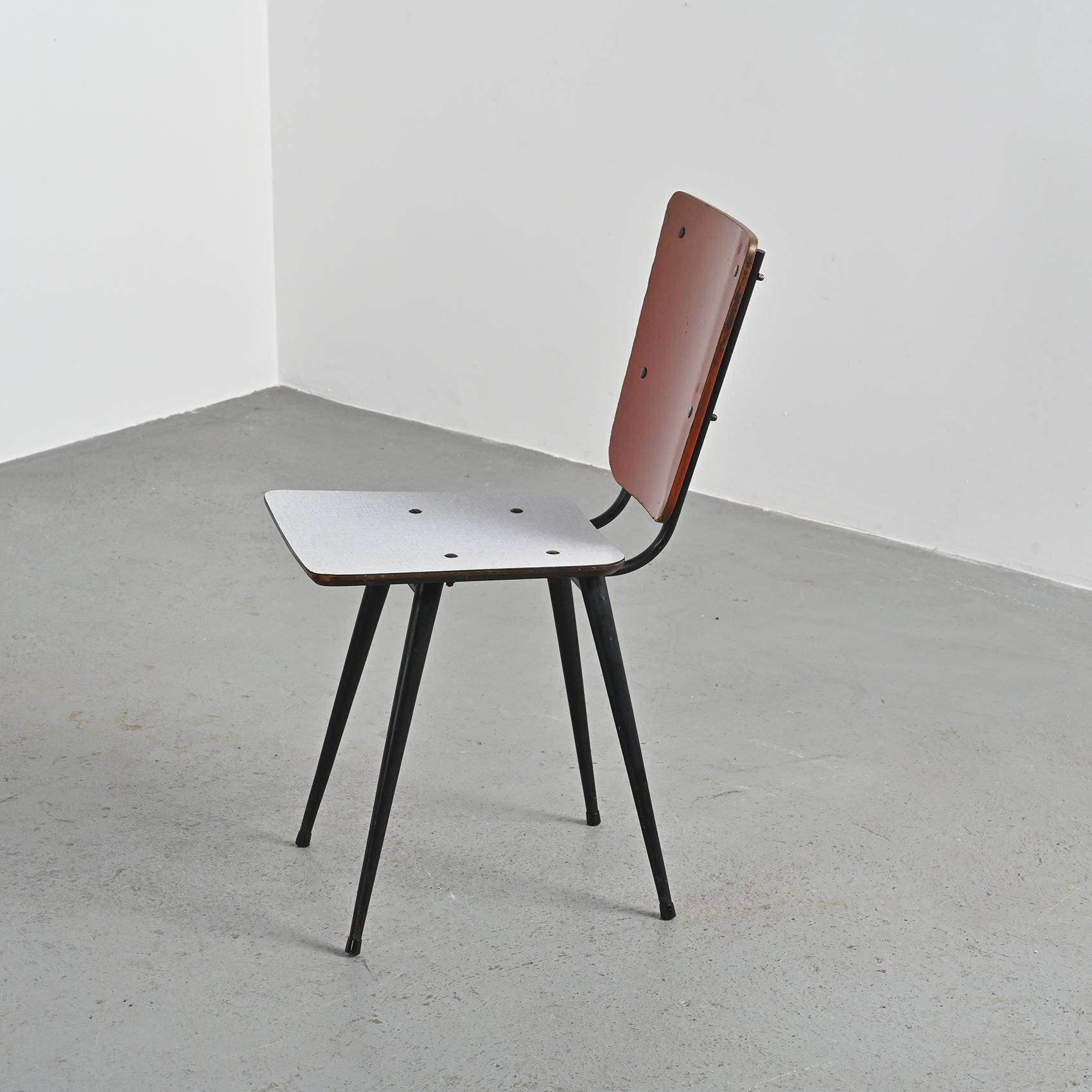 Kitchen table and chairs set by André Sornay, Lyon 1955
