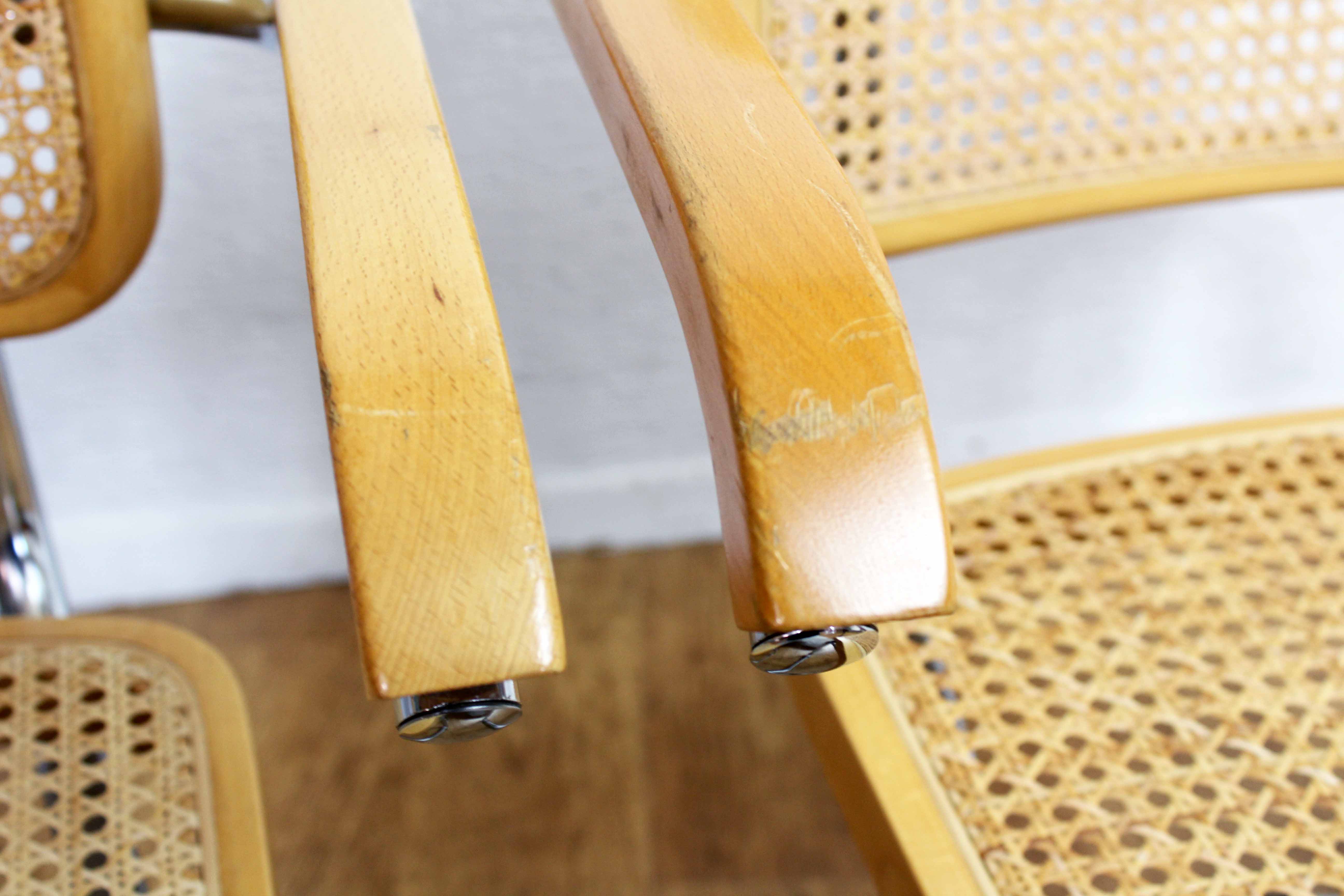 Pair of Marcel Breuer B64 chairs