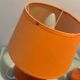 2 lampes de chevet orange, années 70