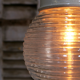 Lampe baladeuse industrielle en verre et métal