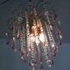 Pendants chandelier drops crystal of Murano circa 1980