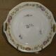 Limoges porcelain pie dish Unique floral decoration roses
