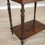 Early 20th Century French Mahogany & Walnut Marquetry Side Table, 1910th