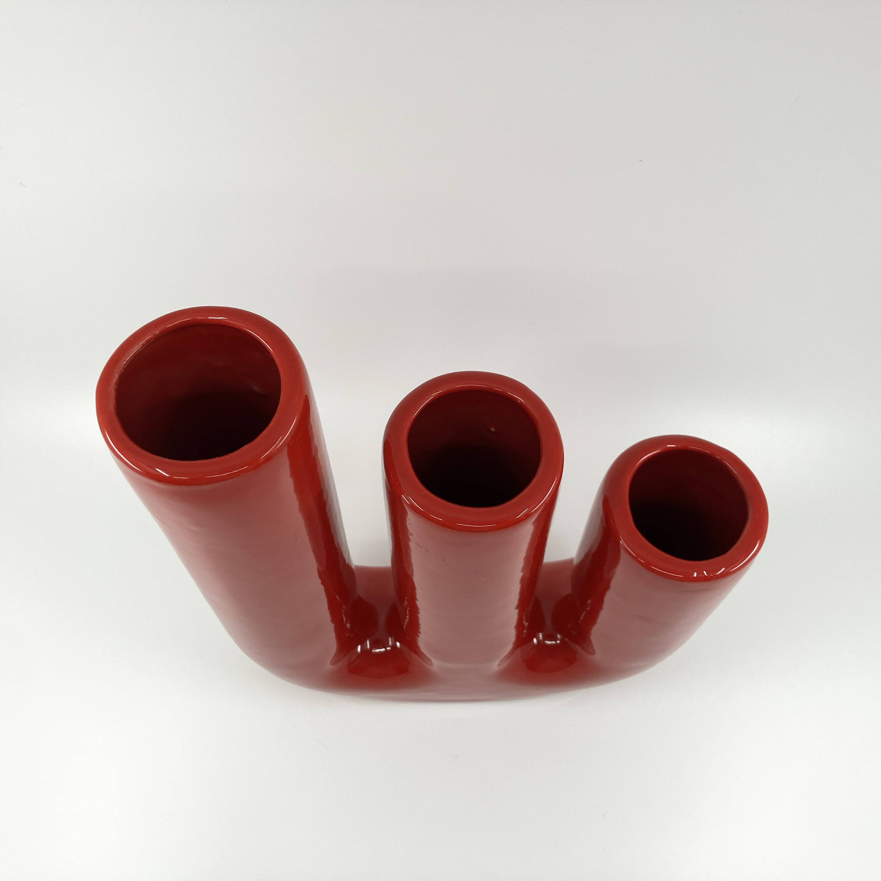 3-necked ceramic vase • space age • Italy • Circa 60/70