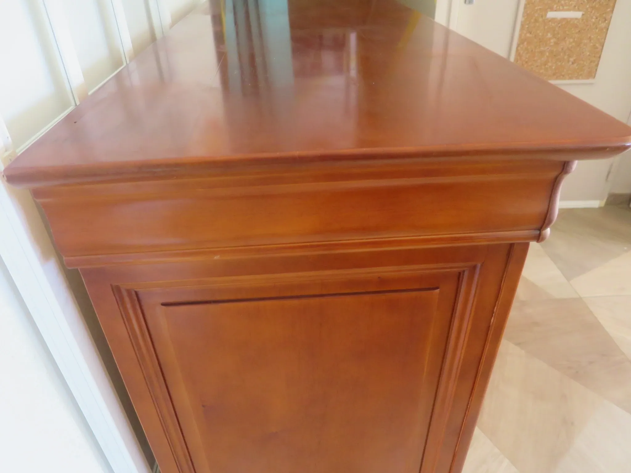 Louis Philippe buffet - 2 drawers - 2 doors - cherry wood - solid wood - dowelled
