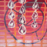 Abstract "Éclat" oil on canvas signed Baltran