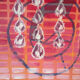 Abstract "Éclat" oil on canvas signed Baltran