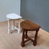 Pair of stool in solid chene