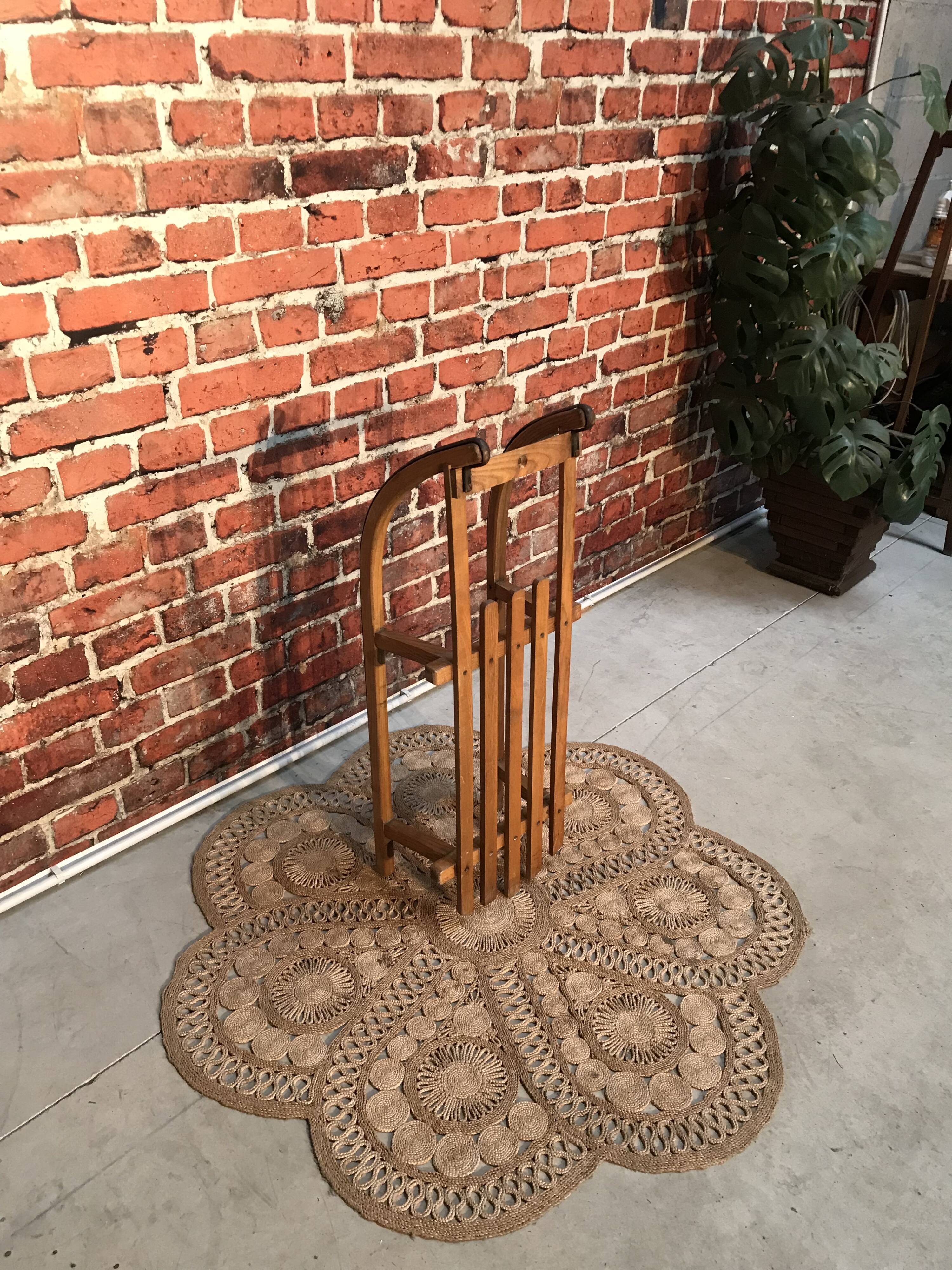 Wooden toboggan