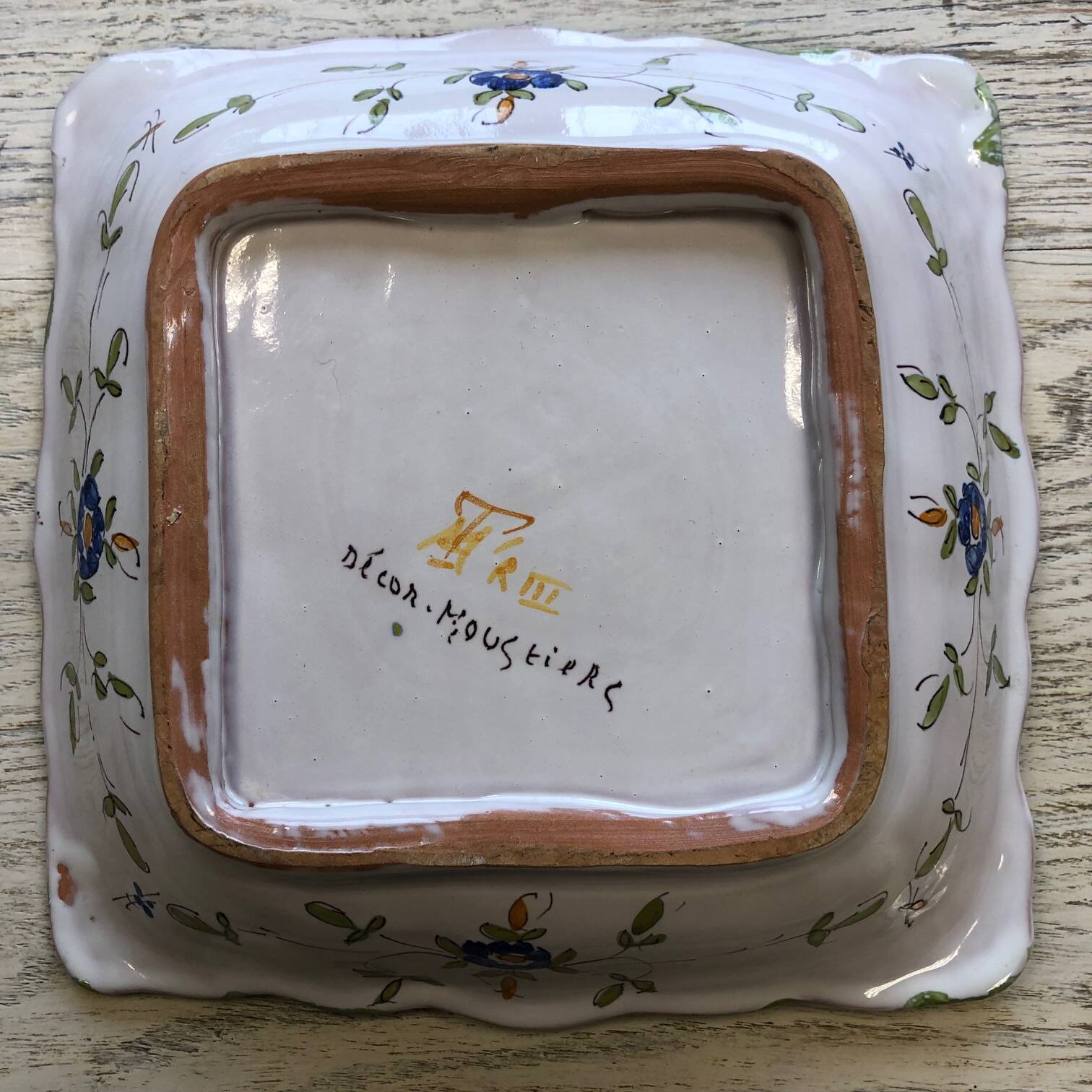 Dish from moustier - perfect condition