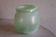 Antique green blown glass vase