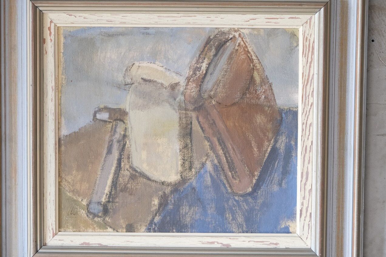 Ulla Borgström, Swedish Modern Painting, 1960s, Oil on Canvas, Framed