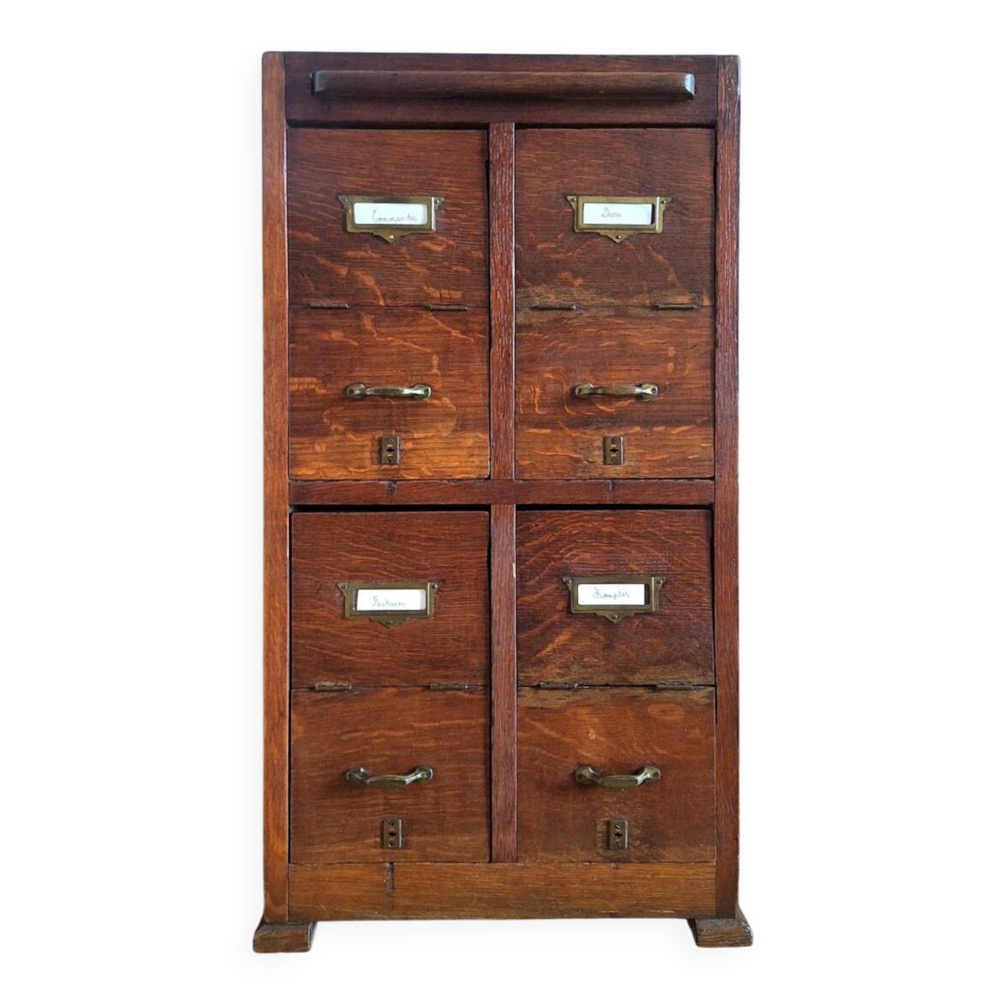 Vintage workshop furniture, antique secretary desk.