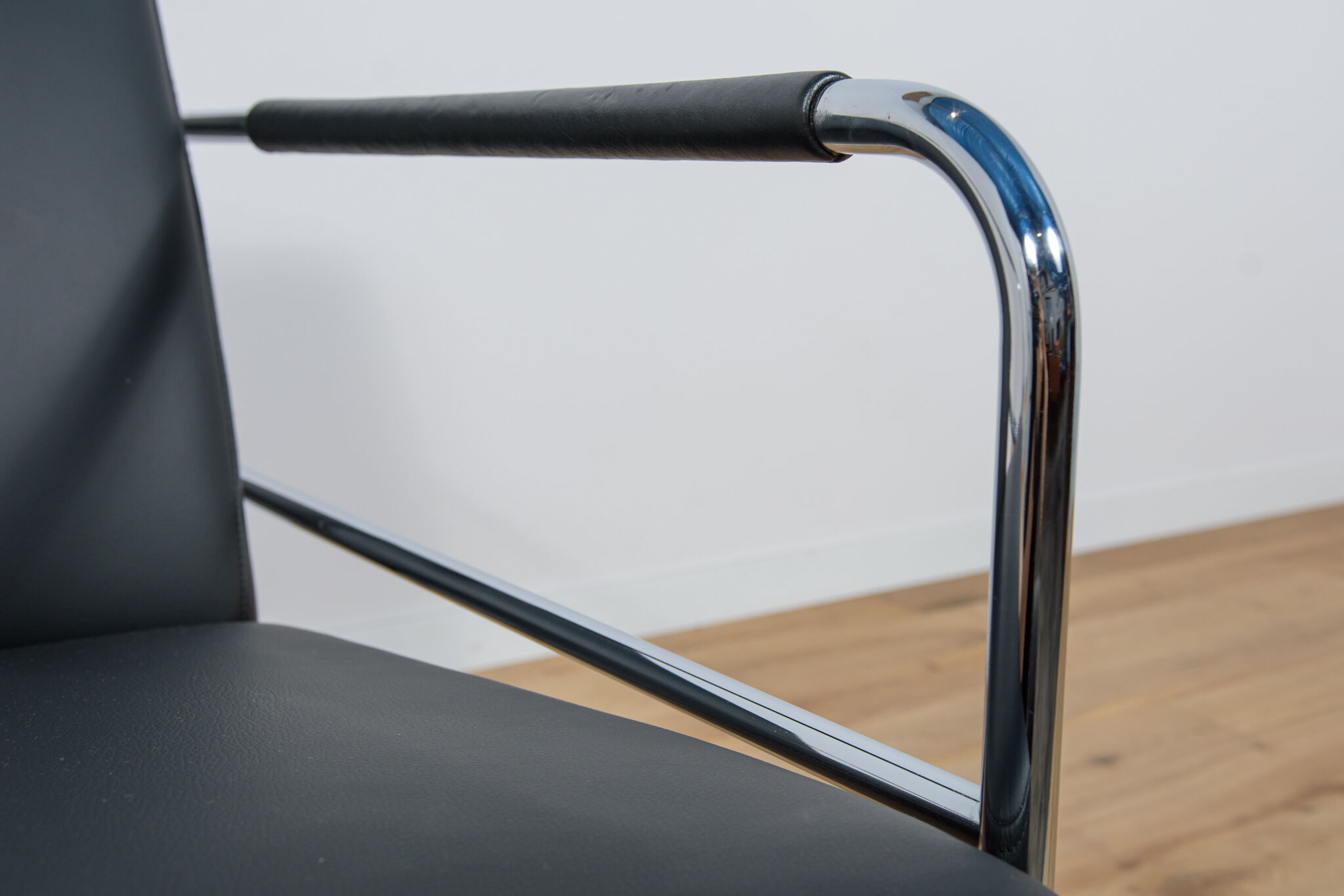 Swedish Leather Sofa and Armchair by Gunilla Allard for Lammhults, 1990s, Set of 2