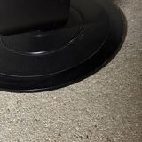 Mid-century armchair in black leather Nelo Sweden