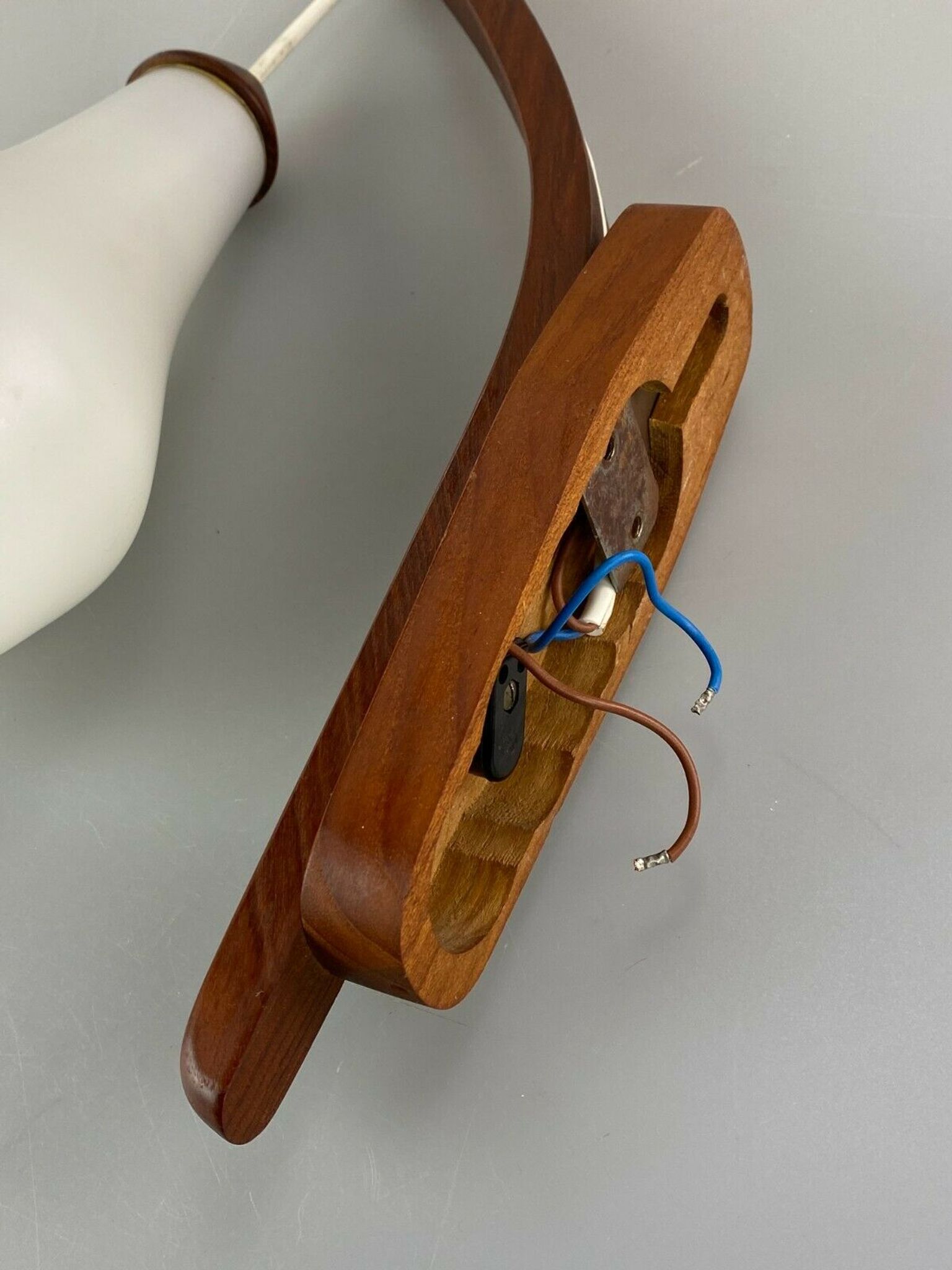 60s 70s lamp teak light wall lamp Uno & Östen Kristiansson Luxus 60s
