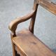 vintage wooden church bench, old wooden bench, bench, entrance hall, interior decoration