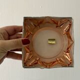 Vintage Luminarc ashtray in pink glass