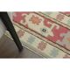 1970s Vintage Turkish Oushak Handmade Wool Cotton Cream Area Rug 150x205