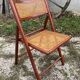 Pair of Italian folding chairs in vintage canning