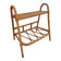 Small side piece of furniture with bamboo magazine holder, wooden top, 1960