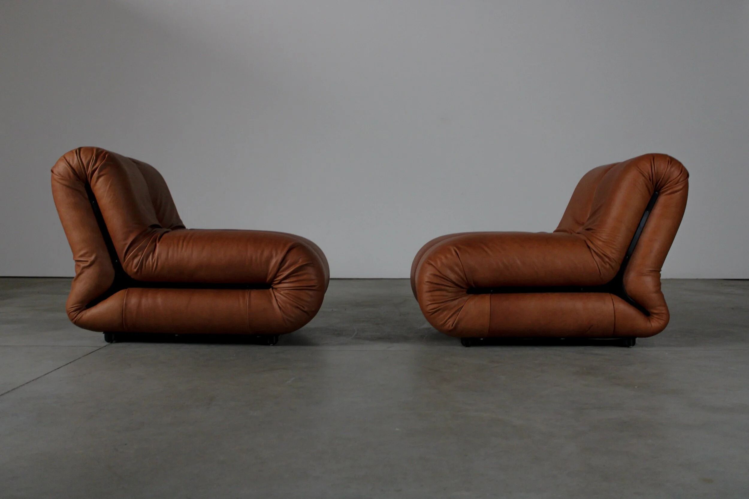Pagru lounge chairs by Claudio Vagnoni for 1p - Italy 1970s