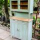 Parisian buffet patine celadon green and bluish grey