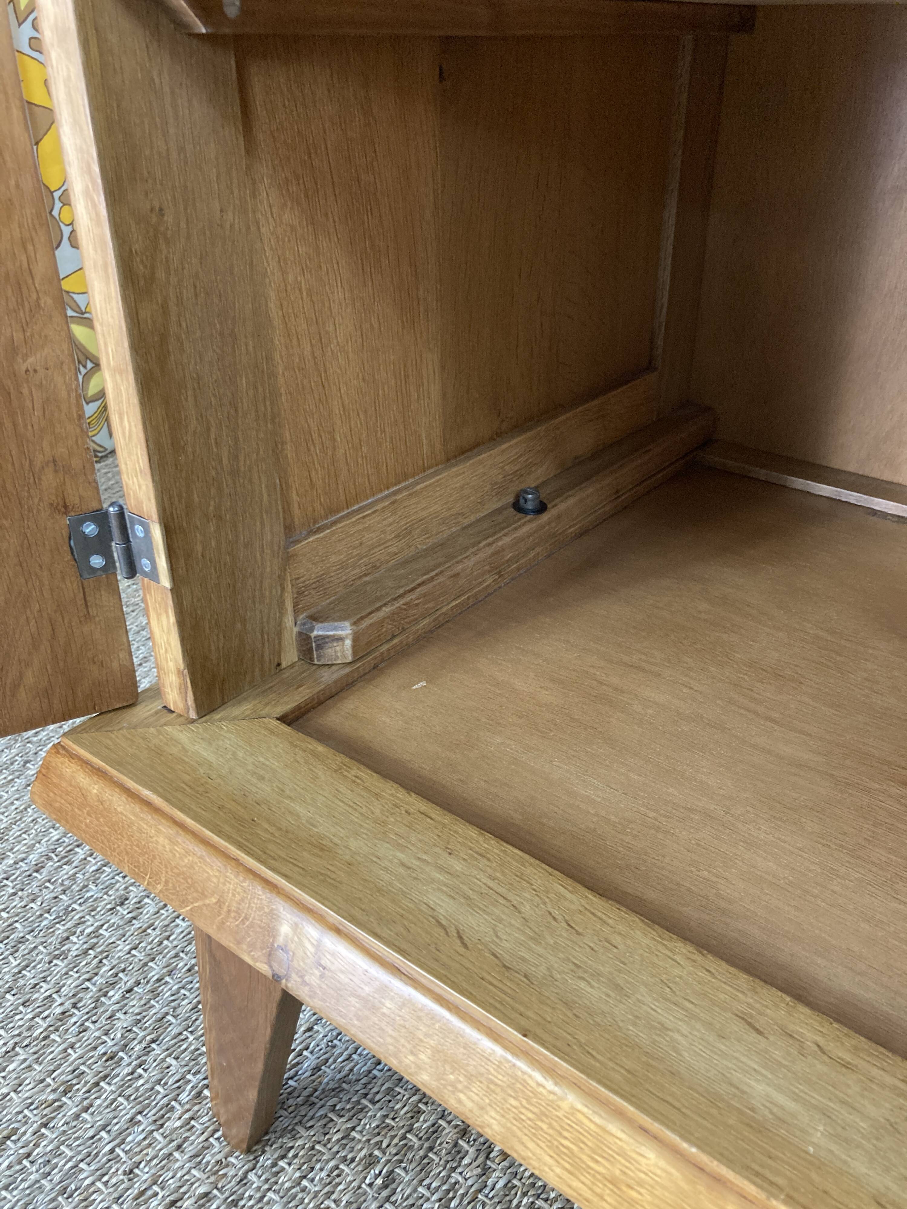 Art Deco wardrobe in solid oak restored – 1930s-1940s