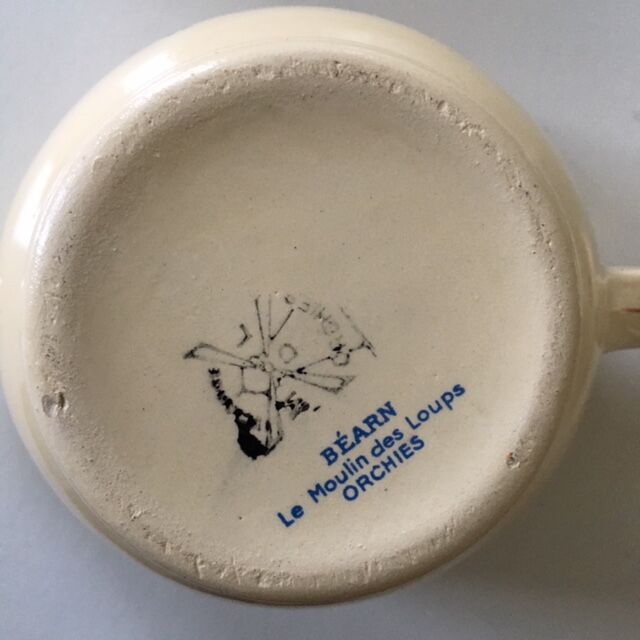 Coffee service 30s "the mill of wolves orchies" béarn