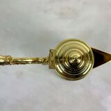 Crystal ewer with diamond tip and gilded metal - decanter - Italy 1930 - Art Deco