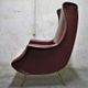 Pair of armchairs vintage with feet brass Italy 1960 s