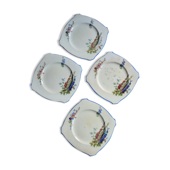 4 assiettes carrées Newhall