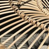 Suspension rattan saucer iron frame D:120 H:60