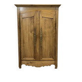 19th-century country wardrobe in blonde chestnut.