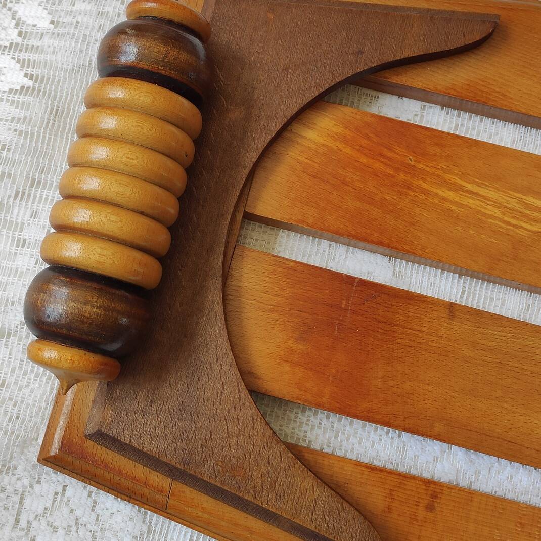 Art deco wooden tray