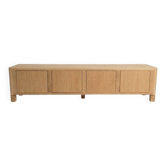 Low oak buffet enfilade