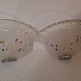 Pair of vintage murrano wall sconces