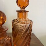 Set of 3 toilet garniture flacons from the late 19th century.