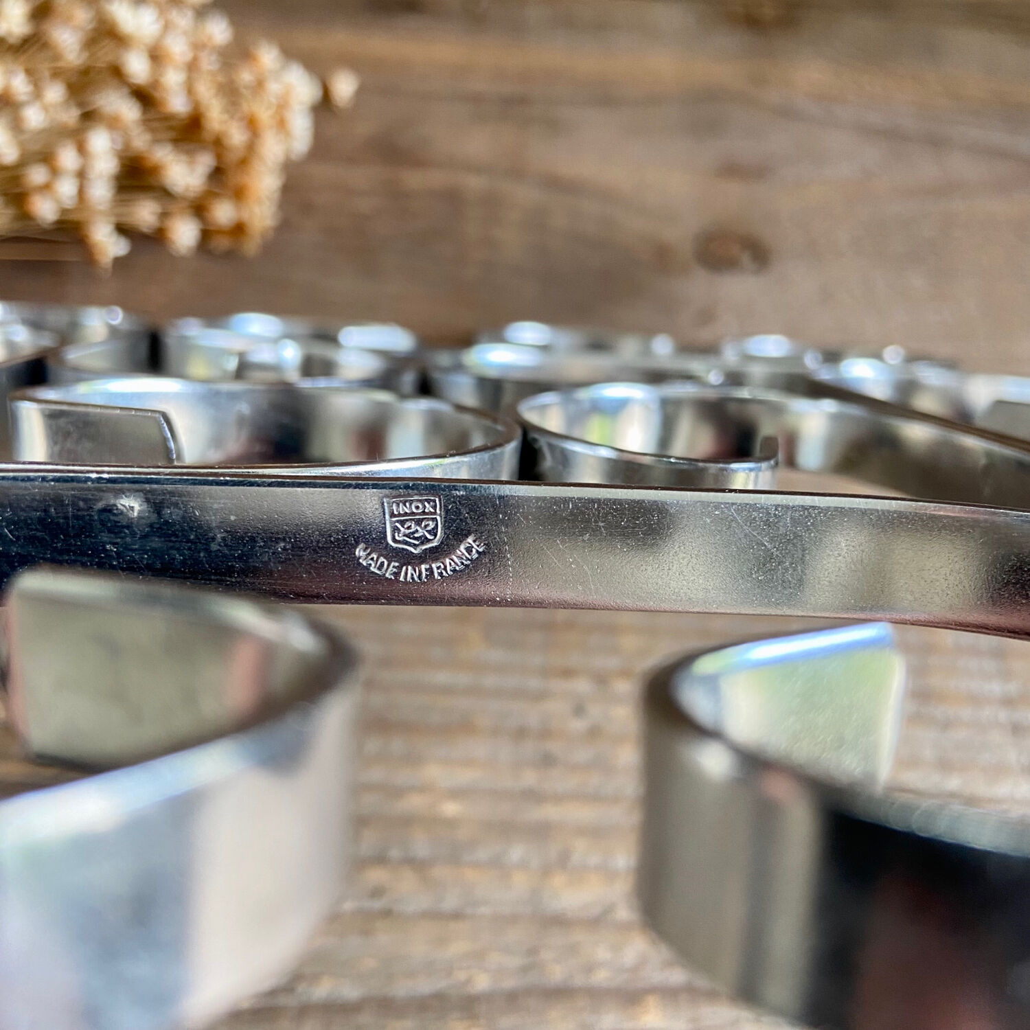 Stainless steel trivet made in France