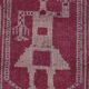 Vintage Turkish rug from Oushak, hand-woven 87x302 cm