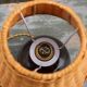Vernified and rattan sandstone lamp