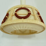 Scandinavian GDR wool en wooden hanging
