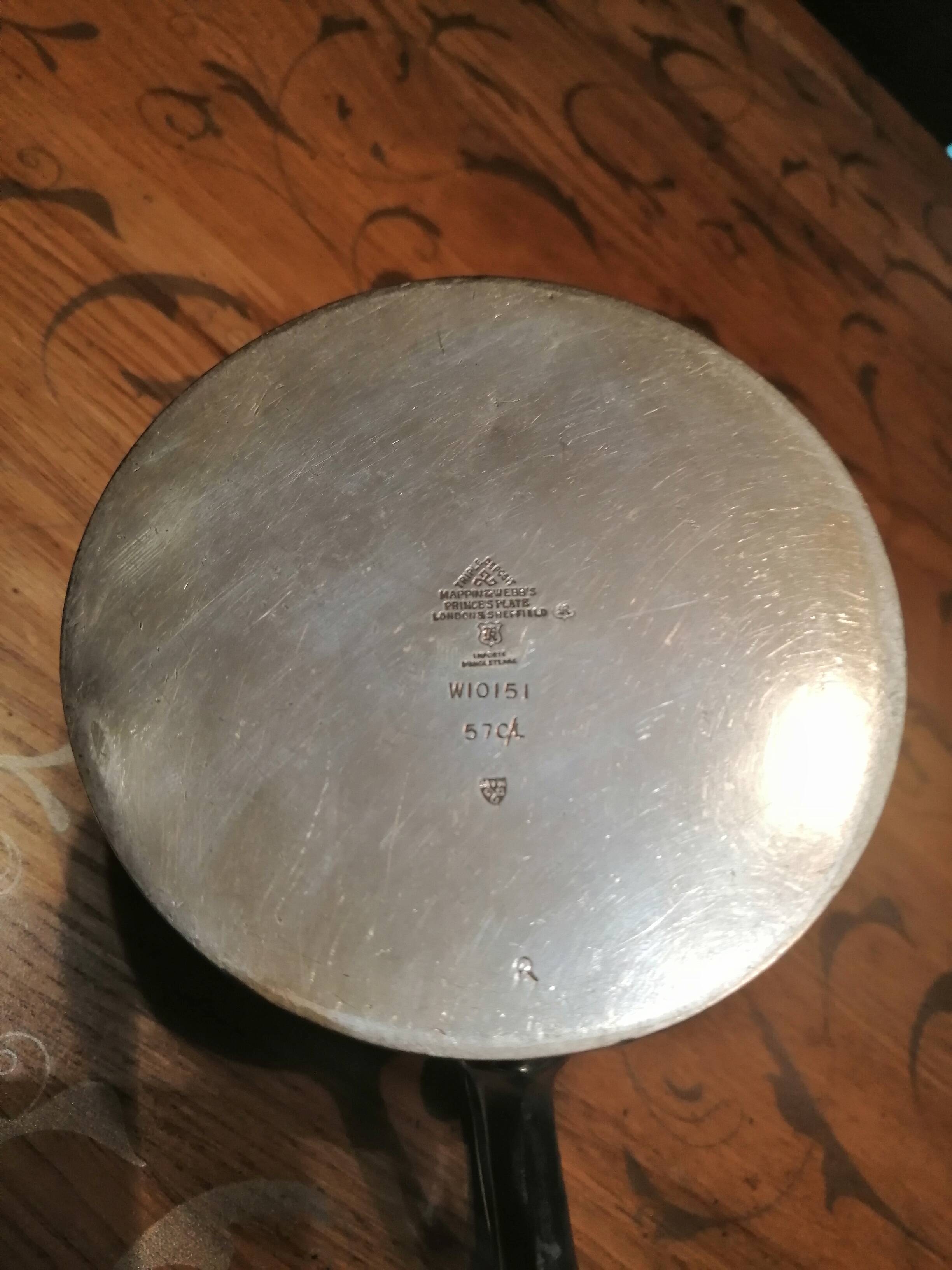 silver-plated teapot