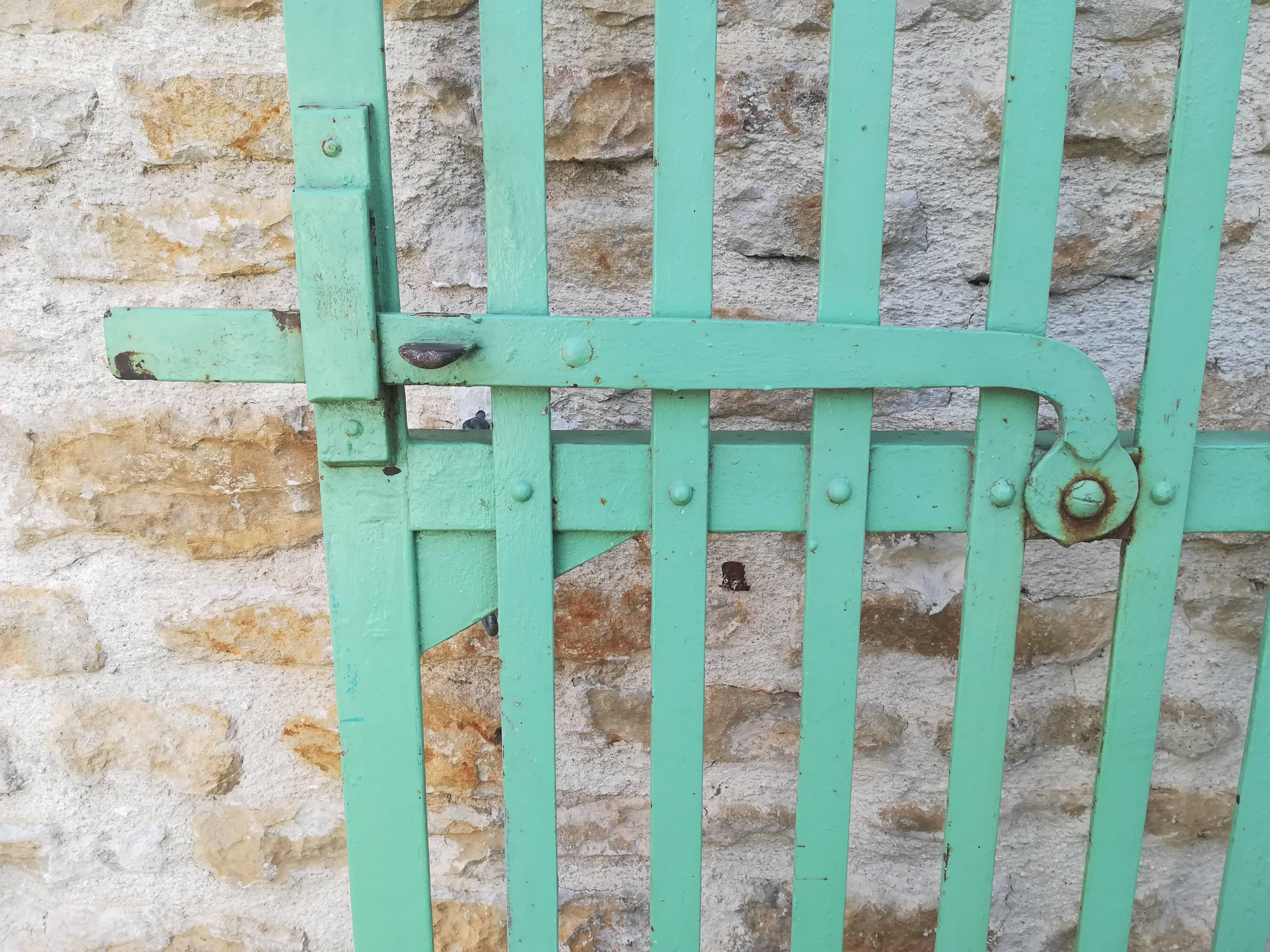 Plain riveted iron gate