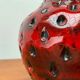 Strawberry pottery vase by Fratelli Fanciullacci for Bitossi, 1960s.