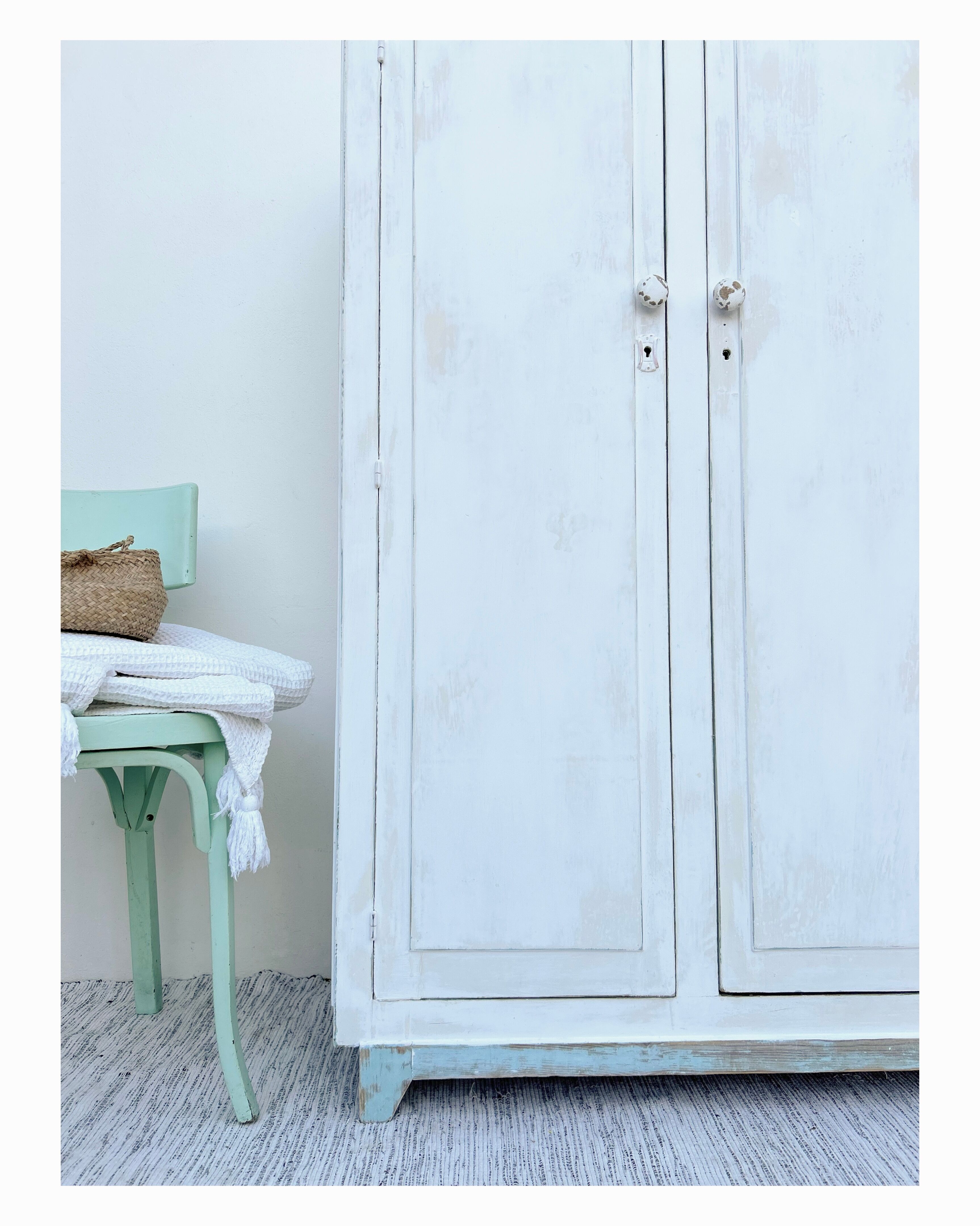 Asymmetrical Parisian wardrobe