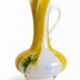 Vase en verre opalin blanc Cristallerie de Clichy, fait à la main en France