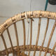 Fauteuil corbeille en rotin années 60