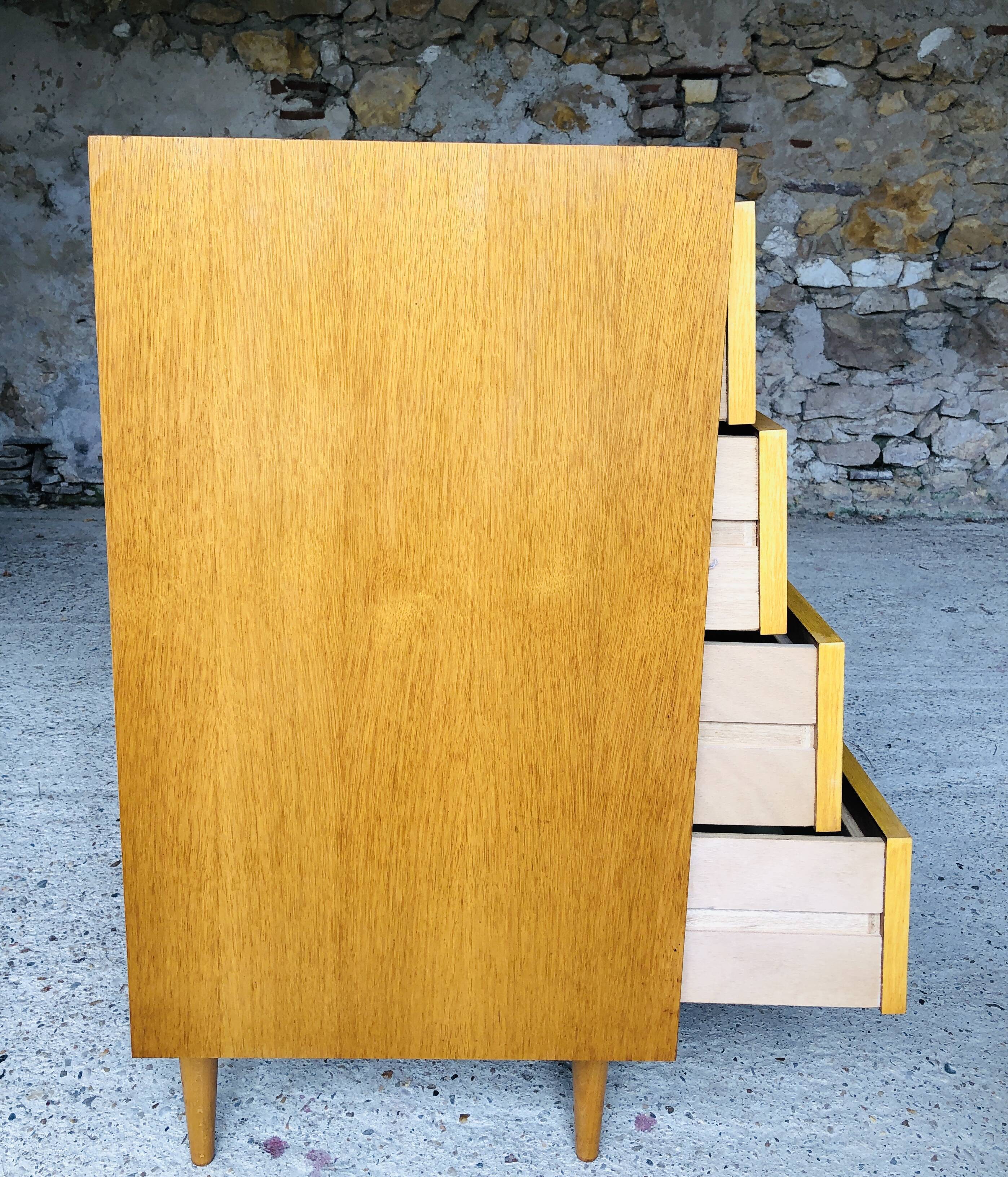 Vintage 4-drawer 60/70 drawers for Furniture de France